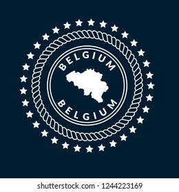 Belgium Silhouette Map, belgium icon,emblem, label, badge,sticker, logo. Designed for your web site design, logo, app, UI