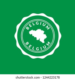 Belgium Silhouette Map, belgium icon,emblem, label, badge,sticker, logo. Designed for your web site design, logo, app, UI