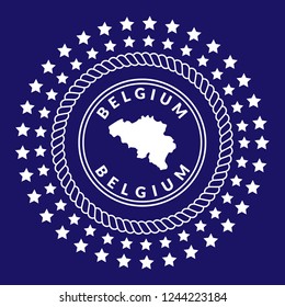 Belgium Silhouette Map, belgium icon,emblem, label, badge,sticker, logo. Designed for your web site design, logo, app, UI