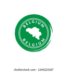 Belgium Silhouette Map, belgium icon,emblem, label, badge,sticker, logo. Designed for your web site design, logo, app, UI