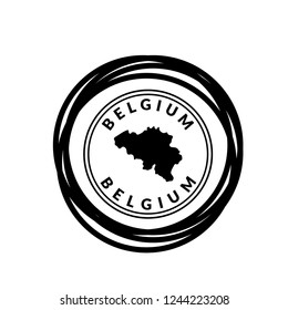 Belgium Silhouette Map, belgium icon,emblem, label, badge,sticker, logo. Designed for your web site design, logo, app, UI