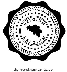 Belgium Silhouette Map, belgium icon,emblem, label, badge,sticker, logo. Designed for your web site design, logo, app, UI