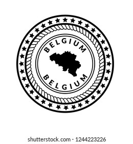 Belgium Silhouette Map, belgium icon,emblem, label, badge,sticker, logo. Designed for your web site design, logo, app, UI