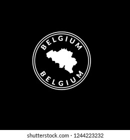 Belgium Silhouette Map, belgium icon,emblem, label, badge,sticker, logo. Designed for your web site design, logo, app, UI