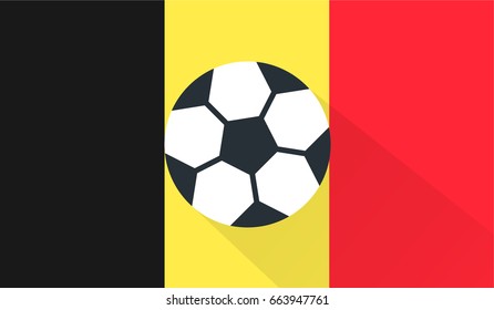 belgium soccer / football team flag