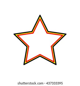 Belgium star icon Vector