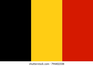 Belgium state flag. Vector illustration.