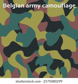 Belgium troops. Professional army pixel camouflage of Belgium. Professional army of the country. EPS 10.