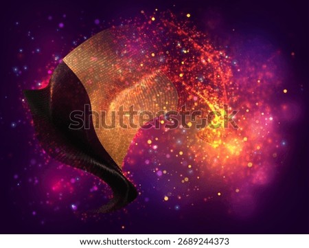 Belgium, vector 3d flag with a splash of paint dots, explosion of colored dots
