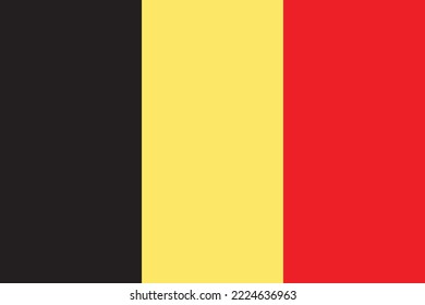 Belgium vector design country flag vector full color