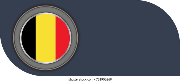 belgium vector flag illustration. eps10.