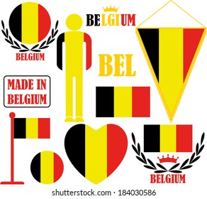 Belgium. Vector Illustration. Logo