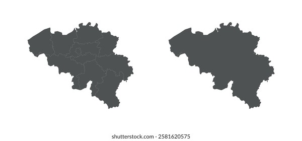 Belgium vector map design eps