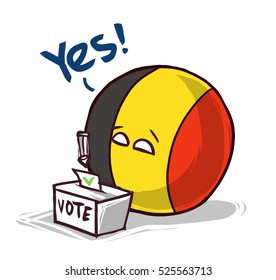 Belgium voting yes