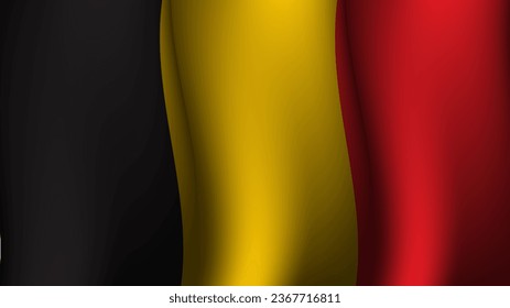 belgium waving flag background design concept vector illustration suitable for poster on holiday, feast day or belgium independence day moment