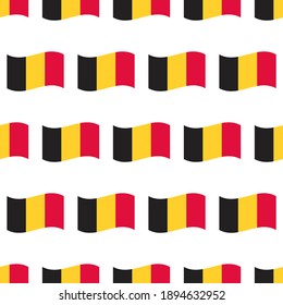 Belgien Flaggen, Vektorgrafiken, die einen nahtlosen Hintergrund für den Unabhängigkeitstag und andere Feiertage bieten.
