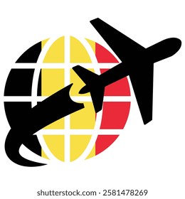 Belgium world travel flag icon