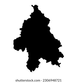 Belgrade city map, administrative district of Serbia. Vector illustration.