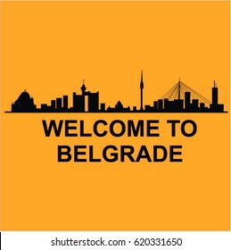 belgrade city vector