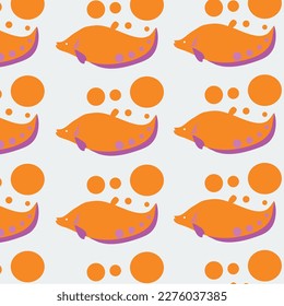 Belida fish abstract motif background