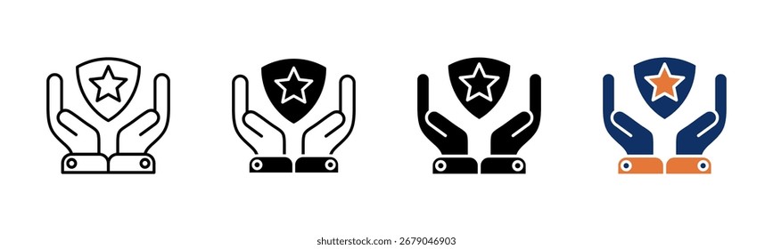 Belief icon sheet multiple style collection