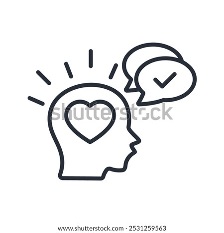 belief icon. vector.Editable stroke.linear style sign for use web design,logo.Symbol illustration.