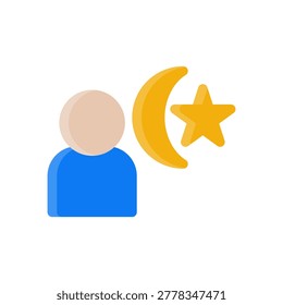 belief system simple flat icon illustration
