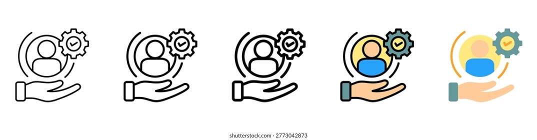 Beliefs Icon With Differences and Colors Style Illustration