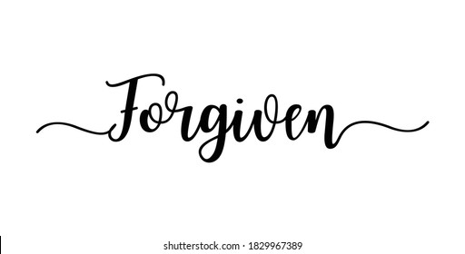 believe calligraphy text with swashes vector, White Background