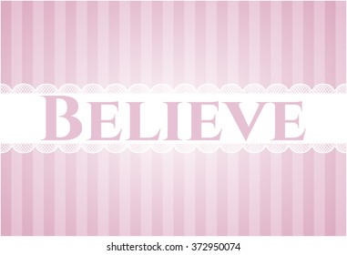 Believe card