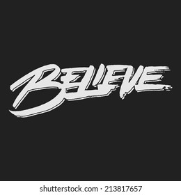 Believe Lettering