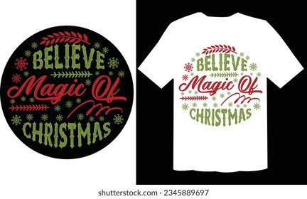 Believe Magic Of Christmas Ornament  Svg , Ornament T  Shirt  svg