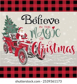 Believe in the magic of christmas poster christmas design holiday 2025