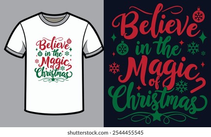 Believe in the Magic of Christmas Typography Design
