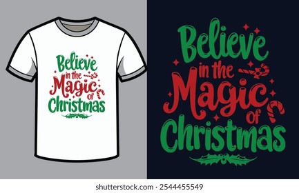 Believe in the Magic of Christmas Typography Design
