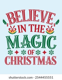 Believe in the Magic of Christmas Typography Design
