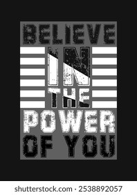 Believe in the Power of You: Inspirational Stroke Vector for Dreamers and Achievers