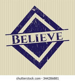 Believe rubber grunge texture seal