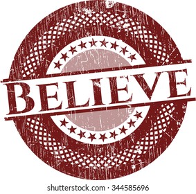 Believe rubber grunge texture seal