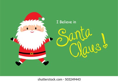 Believe Santa Claus Vector Stock Vector (Royalty Free) 503249443 ...