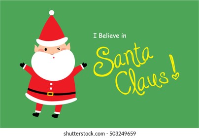 Believe Santa Claus Vector Stock Vector (Royalty Free) 503249659 ...