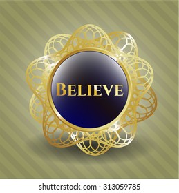 Believe shiny emblem