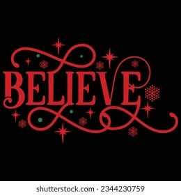 Believe Svg Design, Vector file