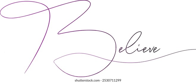 texto de creencia, texto de creencia de color de degradado, texto de creencia de Vector