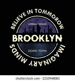 believe in tomorrow typography graphic design new york for t shirt print menwear vector image, wall murals