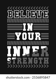 Believe in Your Inner Strength – Empowering Stroke Vector Image