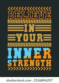 Believe in Your Inner Strength – Empowering Stroke Vector Image