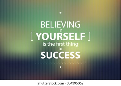 Believing in Yourself Motivational Background