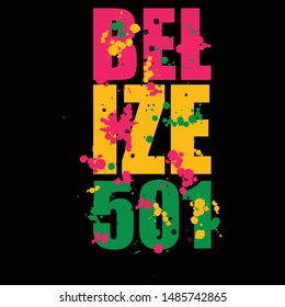 BELIZE 501, Typography t shirts design