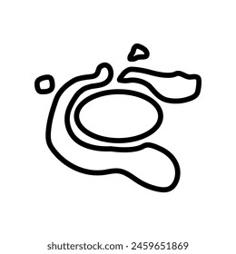 Belize Barrier Reef  icon in vector. Logotype
